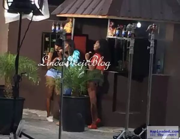 See Tiwa Savage shooting music video in Ikoyi 2 days after emotional video